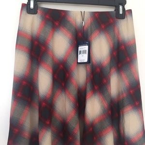 Ralph lauren Pleated mini silk blend Skirt Career